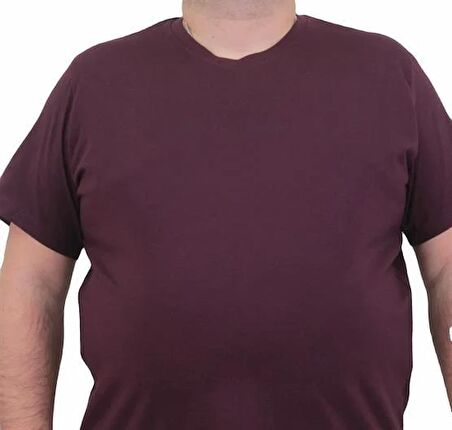 Starbattal Erkek Büyük Beden Sıfır Yaka Tişört Rich 24134 MURDUM