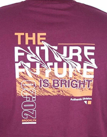 Starbattal Erkek Büyük Beden Sıfır Yaka Tişört The Future 25138 MURDUM