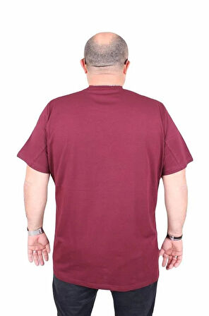 Starbattal Erkek Büyük Beden Sıfır Yaka Tişört Nothing 25173 MURDUM