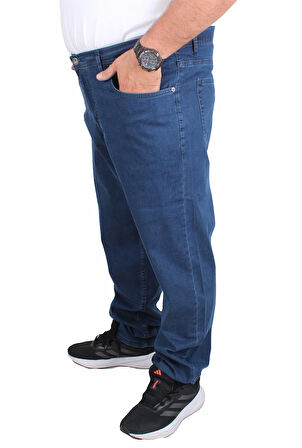 Starbattal Büyük Beden Kot Pantolon Power Lycra Comero 11914 MAVI