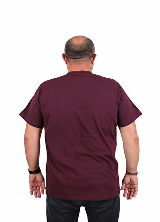 Starbattal Erkek Büyük Beden Sıfır Yaka Tişört Champion 25180 MURDUM