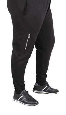 Starbattal Büyük Beden Classic Eşofman Altı Dik Fermuarlı 25501 SIYAH