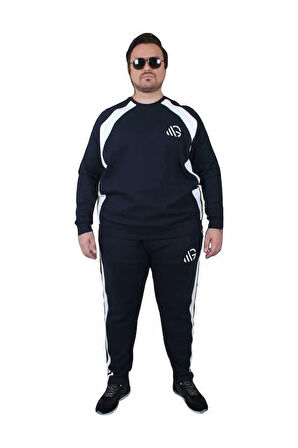 Starbattal Büyük Beden Eşofman Takım Piezas TK25602 LACIVERT