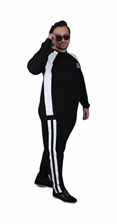 Starbattal Büyük Beden Eşofman Takım Piezas TK25602 SIYAH