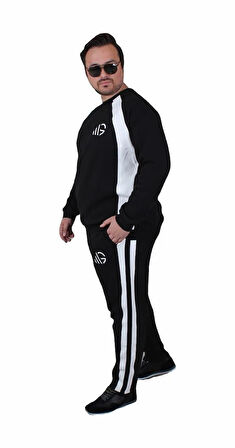 Starbattal Büyük Beden Eşofman Takım Piezas TK25602 SIYAH