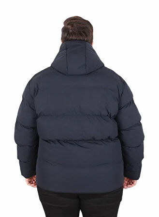 Starbattal Erkek Büyük Beden Kapüşonlu Mont Lusso 2505 LACIVERT