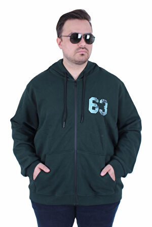 Starbattal Büyük Beden Kapüşonlu Sweat Double Face Sixty Three 25704 NEFTI