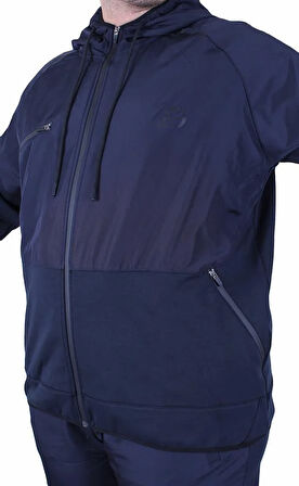 Starbattal Büyük Beden Double Face Sıvamalı Eşofman Takım M.G TK25608 LACIVERT