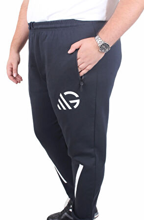 Starbattal Büyük Beden Double Face Eşofman Takım M.G TK25611 LACIVERT