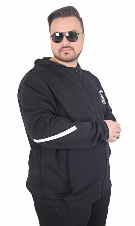 Starbattal Büyük Beden Double Face Eşofman Takım M.G TK25611 SIYAH