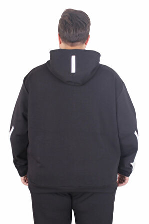 Starbattal Büyük Beden Double Face Eşofman Takım M.G TK25611 SIYAH