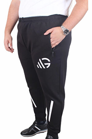 Starbattal Büyük Beden Double Face Eşofman Takım M.G TK25611 SIYAH