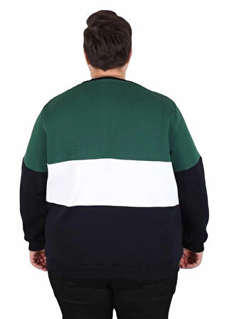 Starbattal Büyük Beden Bisiklet Yaka 3ip Sweat Chao Ku 25721 NEFTI