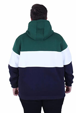 Starbattal Büyük Beden Kapüşonlu 3ip Sweat MG 25725 NEFTI