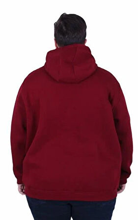 Starbattal Büyük Beden 3ip Kapüşonlu Sweat Let's Go 25720 MURDUM