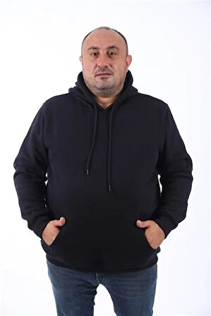 Starbattal Büyük Beden Erkek Basic Sweat Kapüşonlu 11700-45