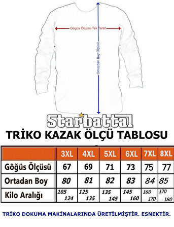 Starbattal Erkek Büyük Beden Fermuarlı Hırka 23754 SIYAH