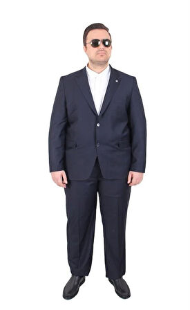 Starbattal Erkek Büyük Beden 6 Drop Takım Elbise PARIS 071010 LACIVERT