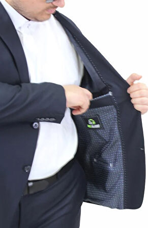 Starbattal Erkek Büyük Beden 6 Drop Takım Elbise PARIS 071010 LACIVERT