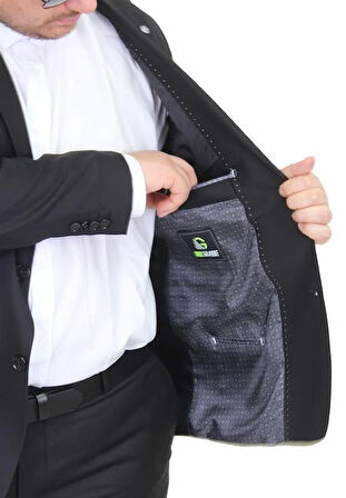 Starbattal Erkek Büyük Beden 6 Drop Takım Elbise PARIS 071010 SIYAH