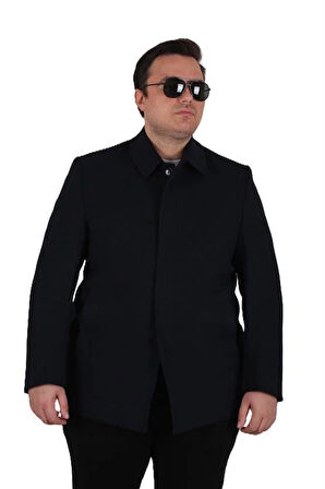 Starbattal Erkek Büyük Beden Kaşmir Kaban 103008 LACIVERT