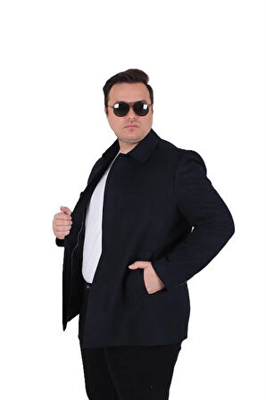 Starbattal Erkek Büyük Beden Kaşmir Kaban 103008 LACIVERT