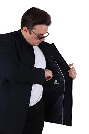 Starbattal Erkek Büyük Beden Kaşmir Kaban 103008 LACIVERT