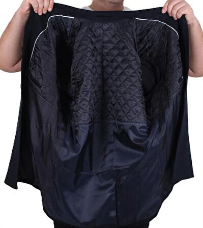 Starbattal Erkek Büyük Beden Kaşmir Kaban 103008 LACIVERT