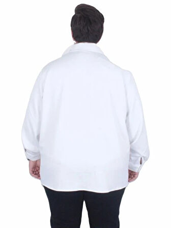 Starbattal Erkek Büyük Beden Uzun Kollu Gömlek 25727 EKRU