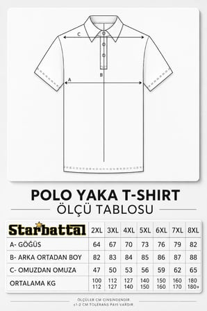 Starbattal Erkek Büyük Beden Süprem Polo Tişört Clasic Nakışlı 26401 LACIVERT