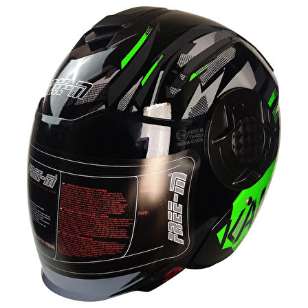 FREEM FR-665 GREEN YARIM KASK