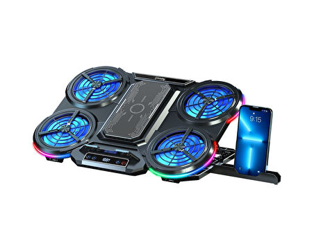 Frisby FNC-5270ST 1*80+4*100 fanlı notebook RGB stand