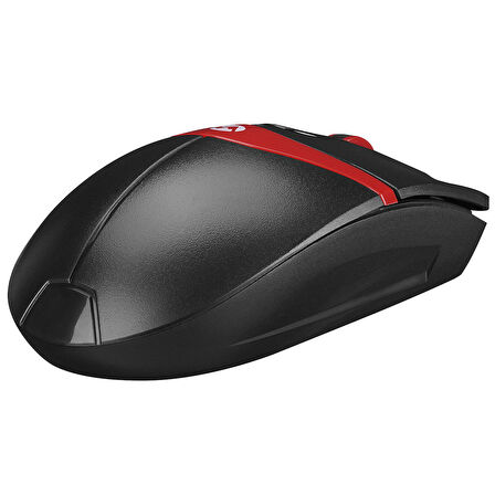 Everest SM-220 Usb Optik 3D siyah-kırmızı mouse