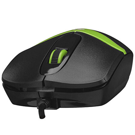 Everest SM-220 Usb Optik 3D siyah-yeşil mouse