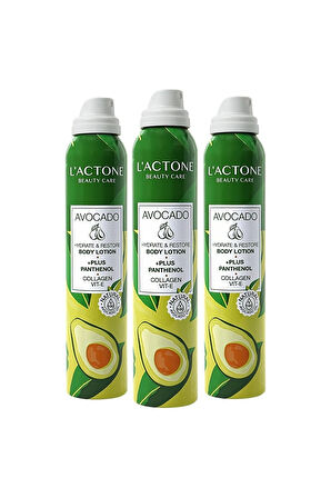 Avocado Panthenol Plus Body Lotion-- 3'lü Set