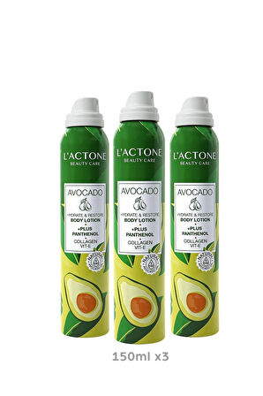 Avocado Panthenol Plus Body Lotion-- 3'lü Set