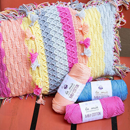 La Mia Baby Cotton Siyah El Örgü İpi - L006 - 33647