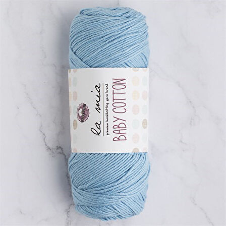 La Mia Baby Cotton Mavi El Örgü İpi - L041 - 33640