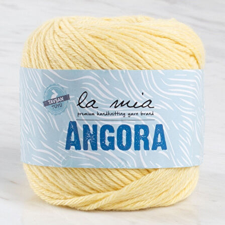 Sylar La Mia Angora 50gr Sarı El Örgü İpi - L124 - 33796