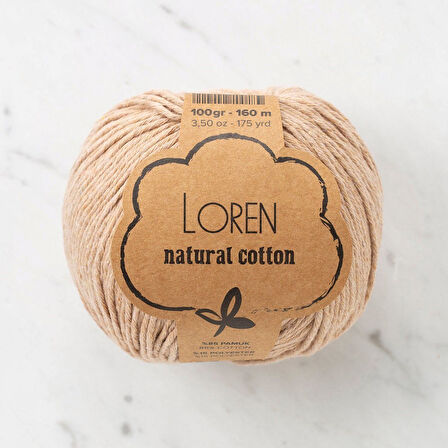 Sylar Loren Natural Cotton Ten Rengi El Örgü İpi - R084 - 33922