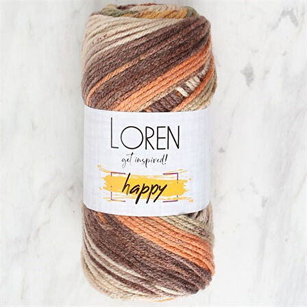 Loren Happy Ebruli El Örgü İpi - RH007 - 34292