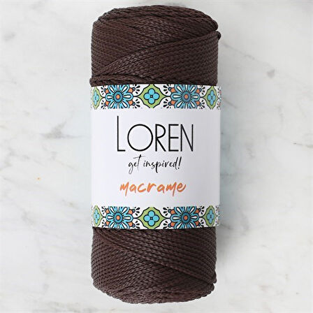 Loren Macrame Kahverengi El Örgü İpi - RM 0210 - 34338