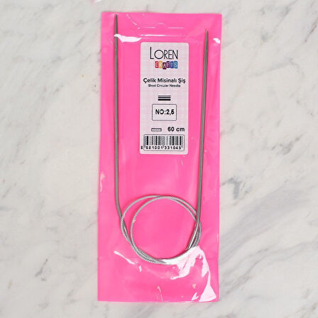 Sylar LOREN CRAFTS 2,5 MM ÇELİK MİSİNALI ŞİŞ 60 CM