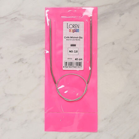 Sylar LOREN CRAFTS 2,5 MM ÇELİK MİSİNALI ŞİŞ 40 CM