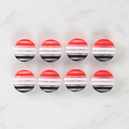 Loren Crafts 8'li Desenli Düğme - 1090