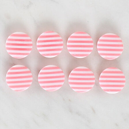 Loren Crafts 8'li Desenli Düğme - 1105