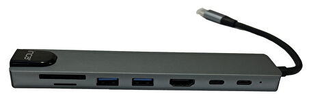 Inca ITPC-7  8'li USB Tip-C aliminyum Hub
