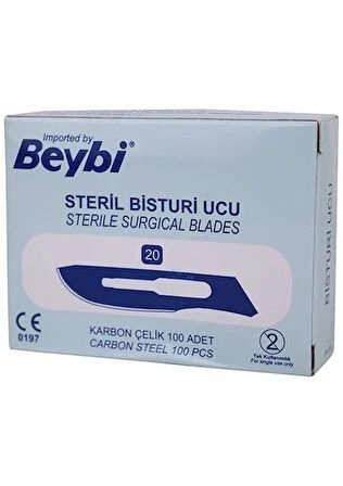 Beybi No:11 Steril Bistüri Ucu-karbon çelik 100 adet
