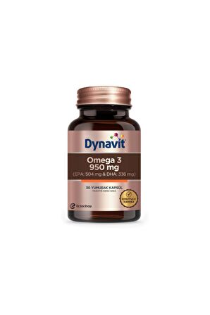 Dynavit Omega 3 950 Mg Takviye Edici Gıda 30 Yumuşak Kapsül Balık yağı-