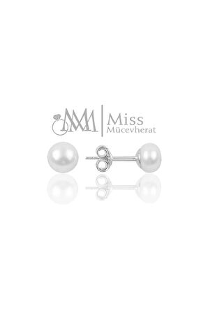 925 Ayar Gümüş İnci Küpe 5 mm